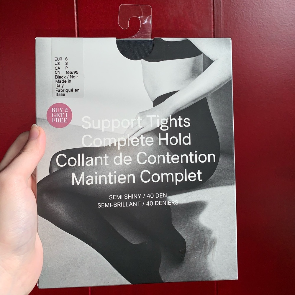 Black Support Complete Hold Tights